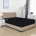 Elegant Comfort 1500 Premium Hotel Quality 18-24 Inches Deep - Extra Deep Pocket Single Fitted Sheet for High Mattress, Luxury and Softest, Smart Pocket - Wrinkle Free, King, Black