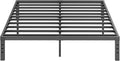 ZIYOO King Bed Frame, 3500lbs Heavy Duty Steel Slat, 14 Inches Platform Bed Frame, Non-Slip Design, No Box Spring Needed, Easy Assembly, Quiet Noise Free, Under Bed Storage Space, Black