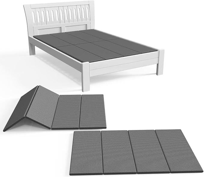 Light and Thin Bunkie Board, Folding Spring Box,Full Size 54x75'', Large Double Bed 10MM, Bed Support Flat Noodles,Light and Thin, Breathable, Noise Minimizing