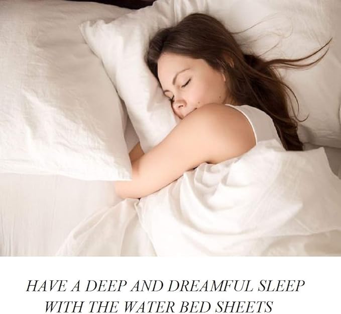 Ready To Rest King/California King Waterbed Sheets, 4 Piece Attached Sheet Set, Fits 12 Inch Deep Mattress, Brushed Microfiber, Ultra Soft and Lightweight (Sage)