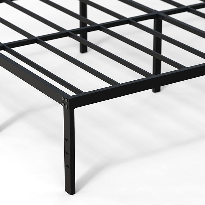 DiaOutro 18 Inch California King Bed Frames Heavy Duty Metal Platform No Box Spring Needed, Maximum Storage, Easy to Assembly, Noise Free, Black