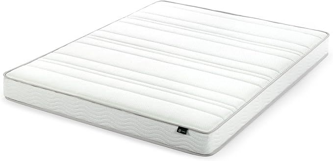 Zinus 6 Inch Foam and Spring Mattress, Queen, CertiPUR-US Certified Foams, Mattress in A Box, White