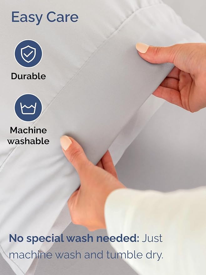 Extra Deep Full Sheet Set - 6 Piece Breathable and Cooling Sheets - Hotel Luxury Bedding for Women, Men, Kids & Teens - Easy Secure Fit - Soft, Wrinkle Free & Comfy - Extra Deep Pockets - French Grey