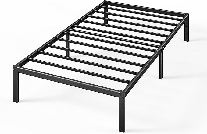 Zinus 14 Inch Elias Metal Platform Bed Frame, Steel Support, No Box Spring Needed, Easy Assembly, Twin