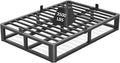 Firpeesy Upgrade Anti Bending and Round Corner Legs 12 inch California King Bed Frame 3500 LBS Heavy Steel Slats Support Platform Metal Bed Frame No Box Spring Needed Platform Noise Free Easy Assembly