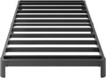 Yicensen 6 Inch Low Twin Bed Frames No Box Spring Needed, Heavy Duty Metal Twin Size Platform Bed Frame with Rounded Corner Legs, Easy Assembly, Noise Free, Black