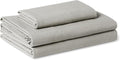 Amazon Basics Twin Bed Sheet, 3-Piece Bedding Set, Double Brushed Microfiber, Ultra Soft, Easy Care, Grey