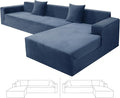 ZNSAYOTX 2026 Soft Velvet Sectional Couch Covers, Luxury Plush Slipcovers with Elastic Bottom for L Shape Sectional Sofa, 2 Pcs Pet Friendly Protector (3 Seat Couch + 3 Seat Chaise, Navy Blue)