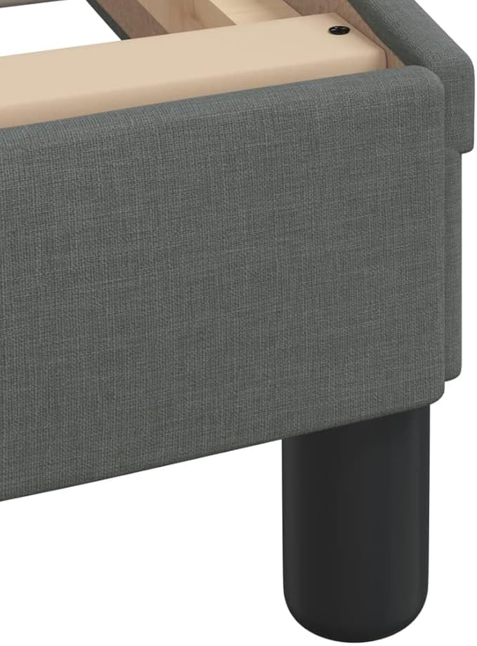 Bed Frame Dark Grey Single Bed Frame for Apartment Hotel