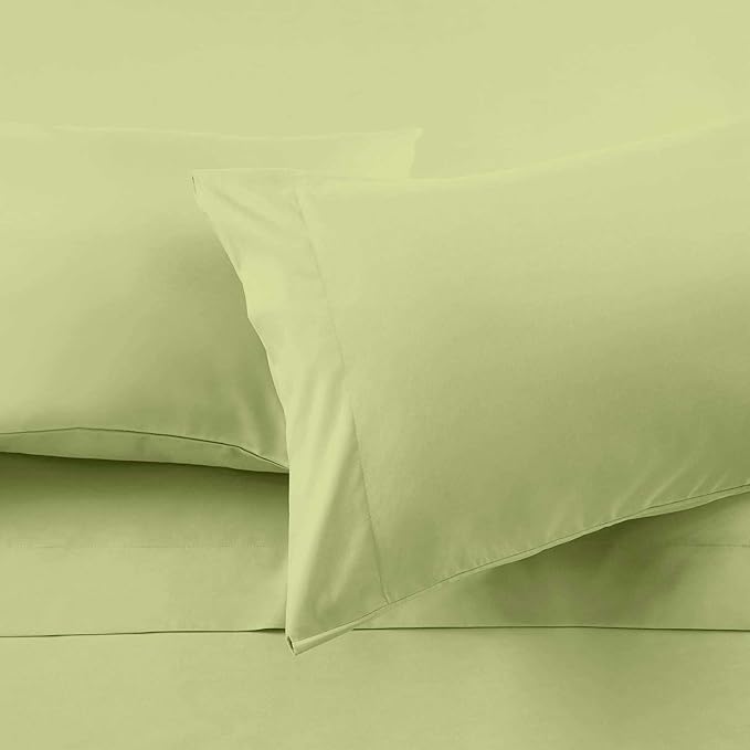 Ready To Rest Super Single Waterbed Sheets, 4 Piece Attached Sheet Set, Fits 18 Inch Deep Mattress, Brushed Microfiber, Ultra Soft and Lightweight (Sage)