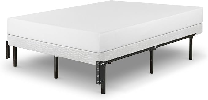 Zinus Michelle 12 Inch Compack Bed Frame, for Box Spring and Mattress Sets, Extra High so Bed Risers not Needed, Fits Twin to Queen