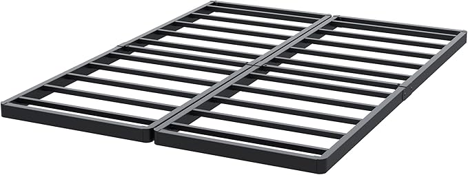 Lutown-Teen 2 Inch Split Queen Box Spring Low Profile, Heavy Duty Metal Bunkie Board Queen, Easy Assembly, Noise Free