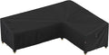 iBirdie Outdoor Patio Furniture Cover fit 120 x 90 inch, 118 x 89, L-Shaped Sectional Sofa, Waterproof Weatherproof Heavy Duty 600D Garden Cover for Outside L Shape Couch