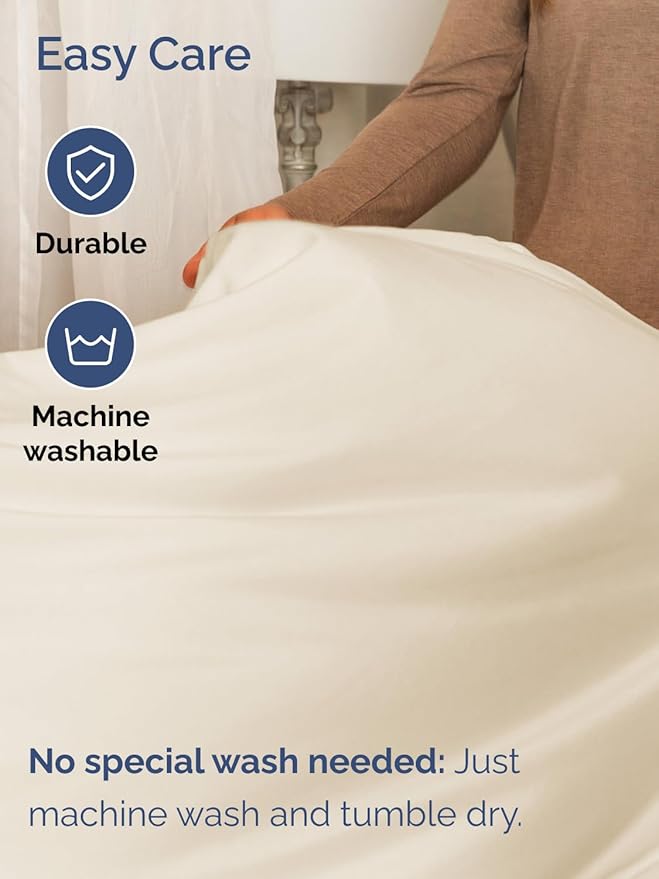 Extra Deep Twin XL Sheet Set - 4 Piece Breathable and Cooling Sheets - Hotel Luxury Bedding for Women, Men, Kids & Teens - Easy & Secure Fit - Soft and Wrinkle Free - Extra Deep Pockets - Off White