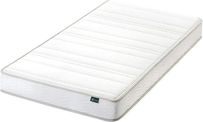 Zinus 6 Inch Foam and Spring Hybrid Mattress [New Version], Twin, Medium Firmness, Durable Support, Certified Safe Foams & Fabric, Mattress in A Box, White