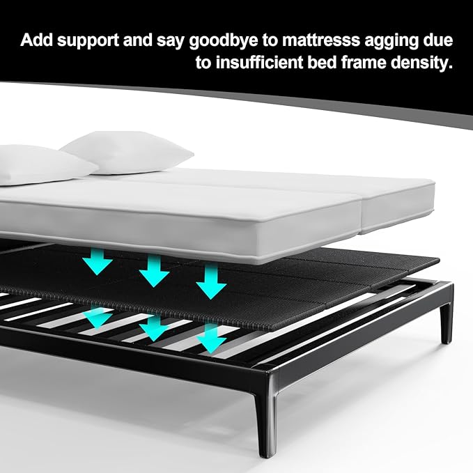 Imperius Breathable, Noise Minimizing, Moisture Resistant Bunkieboards,Low Profile Bed Support,Large Double Bed 10mm Bunkie Board, Folding Spring Box, Light and Thin,King Size 76x80''