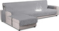 VANSOFY Upgraded Sectional Couch Covers 100% Waterproof L Shaped Sofa Slipcover Reversible Chaise Lounge Cover for Sectional Sofa Furniture Protector Cover for Pets Dog Cat(X-Large, Light Gray)