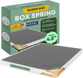Greaton, 4.5” Queen Box Spring Only for Queen Size Bed – Amish-Made in The USA – Solid Wood Mattress Foundation with Stable & Quiet Support – Flat-Packed & Easy Assembly
