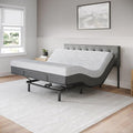 Celestial Sleep Aurora Adjustable Bed Base (Frame) + 12 inch Gel Memory Foam Mattress (Medium Soft), Easy Assembly, Head and Foot Lift, Zero Gravity, Memory Positions, CertiPUR-US Bed - King