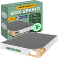 Greaton, 8” California King Box Spring Only for California King Size Bed – Amish-Made in The USA – Solid Wood Mattress Foundation with Stable & Quiet Support – Flat-Packed & Easy Assembly