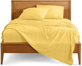 Bare Home Queen Sheet Set - 1800 Ultra-Soft Microfiber Queen Bed Sheets - Double Brushed - Deep Pockets - Easy Fit - 4 Piece Set - Bedding Sheets & Pillowcases (Queen, Lemon Drop)