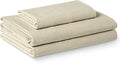 Amazon Basics Twin XL Bed Sheet, 3-Piece Bedding Set, Double Brushed Microfiber, Ultra Soft, Easy Care, Beige