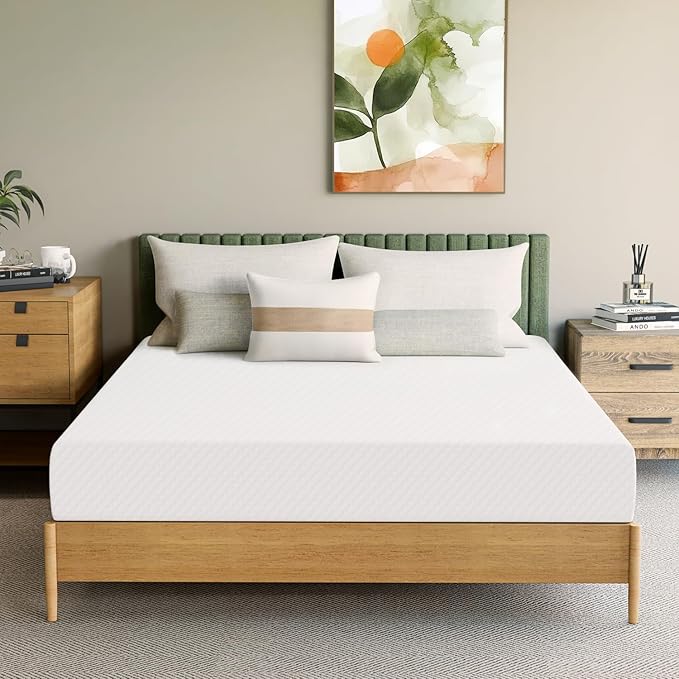Neo Sleep 8 Inch Full Cooling Gel Memory Foam Mattress Medium Firm CertiPUR-US Certified Foam, Mattress in a Box Enhanced Pressure Relief Removable Soft Cover No Fiberglass (Full, 8 in)