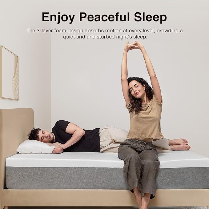 Novilla Queen Size Mattress, 12 inch Gel Memory Foam Mattress for a Cool Sleep & Pressure Relief, Medium Firm Feel with Motion Isolating, Bliss