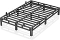 ROIL 10 Inch King Bed Frame, Metal Bed Frame & Box Spring 2 in 1 Platform with Round Corner Legs, 4000LBS Double Layer Low Profile Metal Platform Mattress Baffles, Noise-Free Easy Assembly