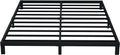 EMODA 6 Inch California King Bed Frames Heavy Duty Metal Cal King Platform with Steel Slats Support, No Box Spring Needed, Noise Free, Black