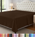 Utopia Bedding Flat Sheet - Soft Brushed Microfiber Fabric - Shrinkage & Fade Resistant Top Sheet - Easy Care - 1 Flat Sheet Only (King, Brown)