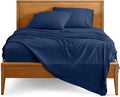 Bare Home Split King Sheet Set - 1800 Ultra-Soft Microfiber Bed Sheets - Double Brushed - Deep Pockets - Easy Fit - 5 Piece Set - Bedding Sheets & Pillowcases (Split King, Dark Blue)