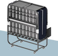 Folding Bed, 74"x31" Portable Beds for Adults, Heavy Duty Sturdy Metal Frame, Foldable Bed on Wheels for Twin Size, Space Saving Rollaway Bed for Guest, Easy Storage(Headboard and Side Storage Pocket)
