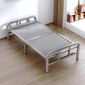Folding Bed Frame Single Stainless Steel Fold up Beds for Adults Stable and Load-Bearing Portable Guest Bed for Home Bedroom Office Nap(197 * 90 * 33cm)