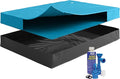 FREE-FLOW, California King Size, Waterbed Hardside Mattress Bundle, Includes Fill & Drain Kit, 8oz. Water Conditioner and Stand-Up Liner, Heavy Duty Vinyl, 72" W x 84" L x 9" H, Frame NOT Included