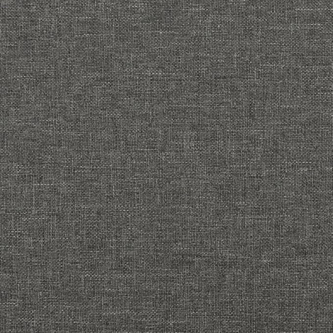Bed Frame Dark Gray Fabric (100% Polyester), Plywood, Engineered Wood Furniture Double Bed for Apartment Bedroom