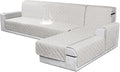 VANSOFY Sectional Couch Covers 100% Waterproof L Shaped Sofa Slipcover 3pcs Reversible Chaise Lounge Cover for Sectional Sofa Furniture Protector Cover for Pets Dog Cat(X-Large, Off White)