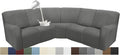 Waterproof Reclining Sectional Couch Covers Washable L Shaped Couch Cover for Sectionals Recliner Sofa Covers Stretch Corner Recliner Slipcovers for Dogs (5 Seater Cover, Dark Gray)