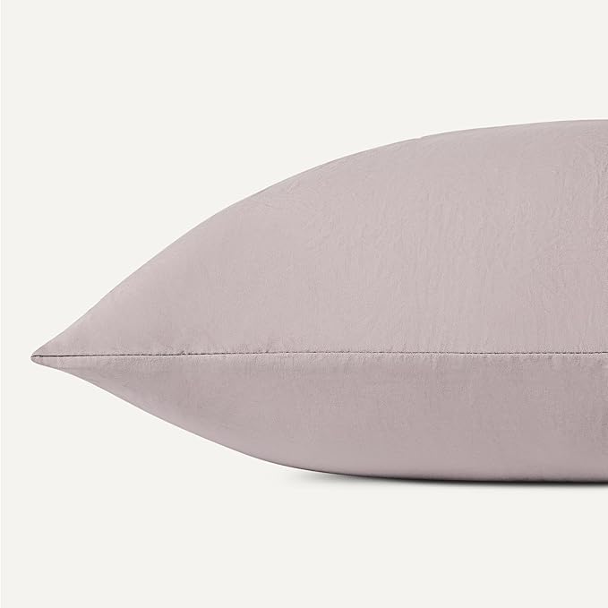 Amazon Basics Full Bed Sheet, 4-Piece Bedding Set, Double Brushed Microfiber, Ultra Soft, Easy Care, Purple
