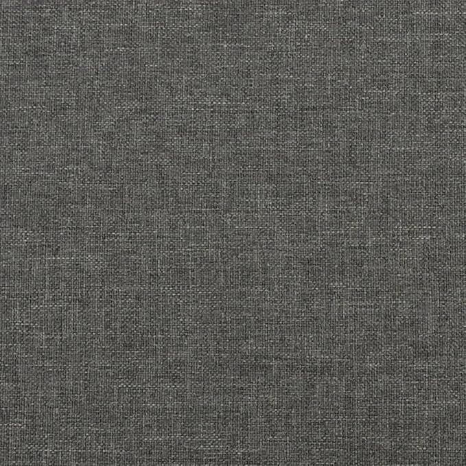 Bed Frame Dark Grey Polyester Queen Rectangular Modern Single Bed