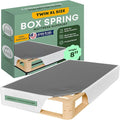 Greaton, 8” Twin XL Box Spring for Twin XL Size Bed – Amish-Made in The USA – Solid Wood Mattress Foundation with Stable & Quiet Support – Flat-Packed & Easy Assembly – White