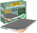 Greaton, 2.5” Twin Box Spring Only for Twin Size Bed – Amish-Made in the USA – Solid Wood Mattress Foundation with Stable & Quiet Support – Flat-Packed & Easy Assembly – White