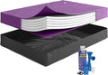WAVELESS 95%, Super Single Size, Hardside Waterbed Mattress Bundle, Includes Fill & Drain Kit, 8oz. Water Conditioner and Stand-Up Liner, Heavy Duty Vinyl, 48" W x 84" L x 9" H, Frame NOT Included