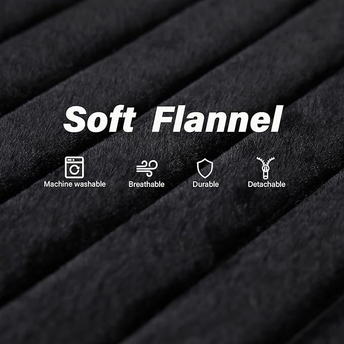 Tiita Folding Sofa Bed Single Size, Convertible Sleeper Chair Mattress with Pillow, Thick Corduroy Floor Mattress Couch Bed with Side Pocket, Guest Room, Dorm, Apartment, Black