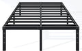 Hafenpo 18 Inch Queen Bed Frame - Sturdy Metal Platform Queen Size, No Box Spring Needed, Heavy Duty, Easy Assembly, Strong Bearing Capacity, Under Bed Storage, Black