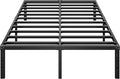 Metal Platform Bed Frame 16 Inch Tall,No Box Spring Needed,Full Size Bed with Heavy Duty Strong Support Slats,Easy to Assemble,Black