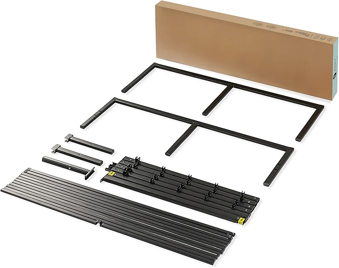 Best Price Mattress Full 18 Inch Black Metal Platform Bed Frame