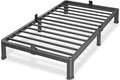 Superay 10 Inch Twin Size Metal Platform Bed Frame with Round Corners, Storage Space Under High Bed Frame-Heavy Duty Steel Slats Support, Noise Free - Easy Assembly - No Box Spring Needed