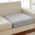 Deep Dream Stretch Cushion Cover Fitted Couch Cushion Slipcovers 1 Pack Arm Chair Seat Cushion Cover for Individual Cushion Sofa Chair with Elastic Bottom(Chair Cushion, Light Grey)