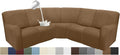 Waterproof Reclining Sectional Couch Covers Washable L Shaped Couch Cover for Sectionals Recliner Sofa Covers Stretch Corner Recliner Slipcovers for Dogs (5 Seater Cover, Light Brown)